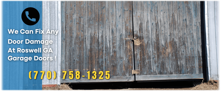 Garage Door Off Track In Roswell GA